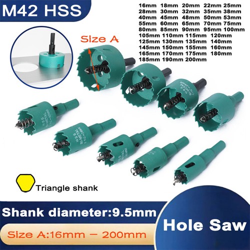 Metal hole saw 200 mm - hole, 16