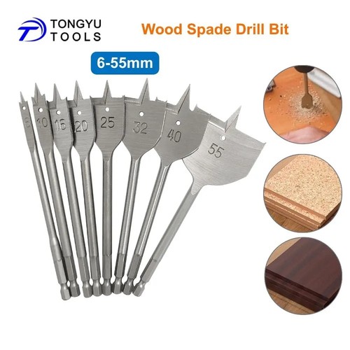 Flat wood drill bits - wood,